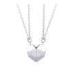 Creative Magnet Necklace Love Heart Broken Men And Women