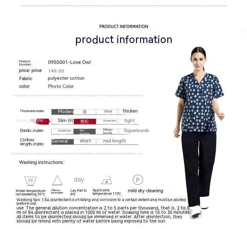 Surgical Gown Disposable Protective Pet Hospital Clothing Nurse Uniform Polyester Cotton