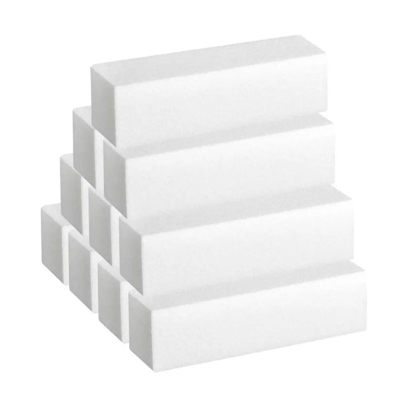 Silk B - Tampons de polissage blancs 120/120 - Lot de 10