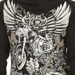 Women's Zip Up Hoodie with Angel Wings Print