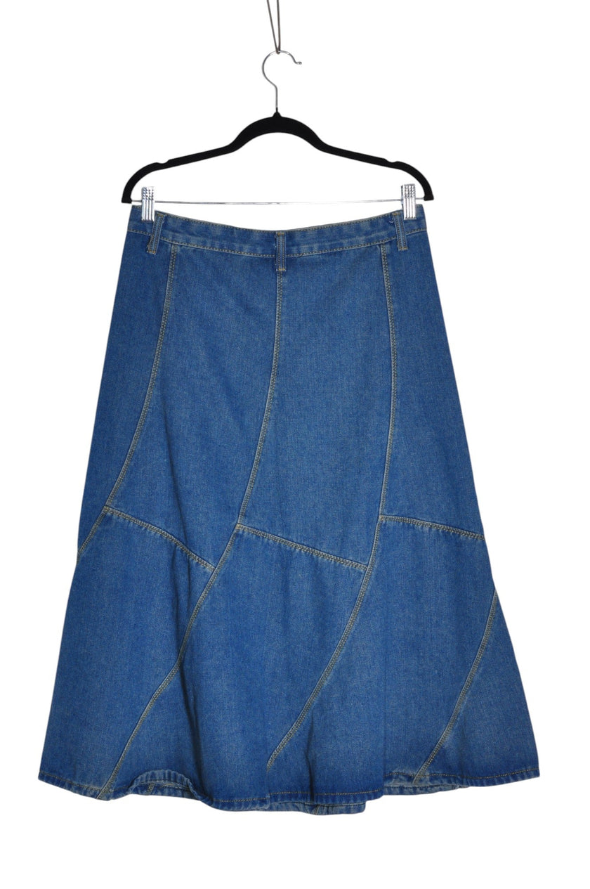 UNBRANDED Women Denim Skirts Regular fit in Blue - S, 2XL