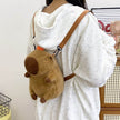 Cute Capybara Doll Bag Girl Student Backpack
