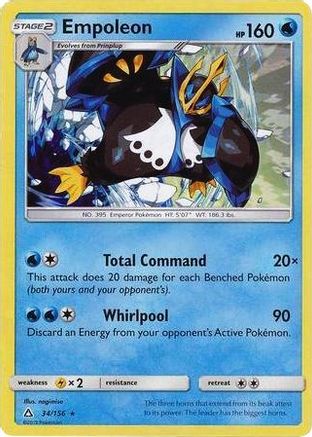 Empoleon - 34/156 (Cracked Ice Holo) - Deck Exclusives Holofoil