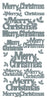 Peel-Off Stickers Merry Christmas var. sizes