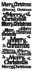 Peel-Off Stickers Merry Christmas var. sizes
