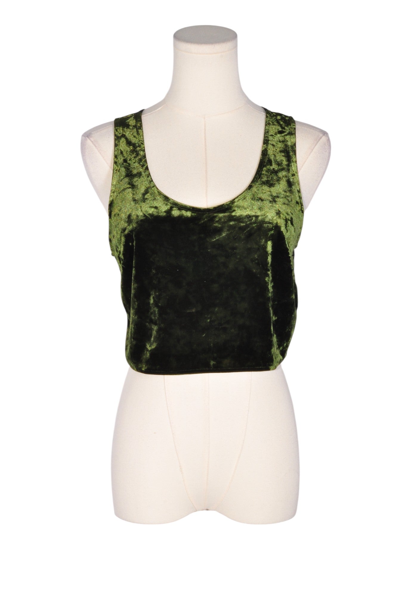 BAND OF GYPSIES Women Crop Tops Regular fit in Green - S