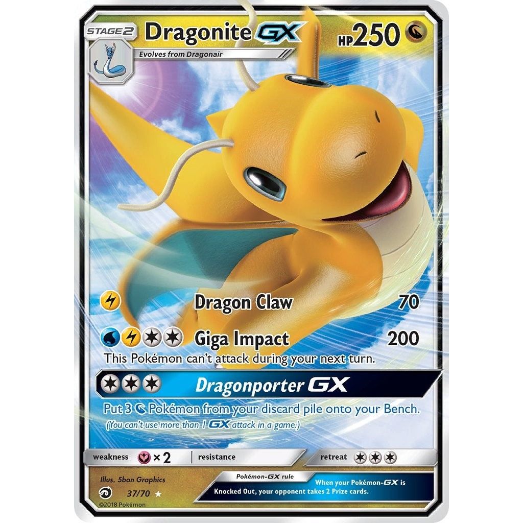 Dragonite GX (37/70) (DRM)