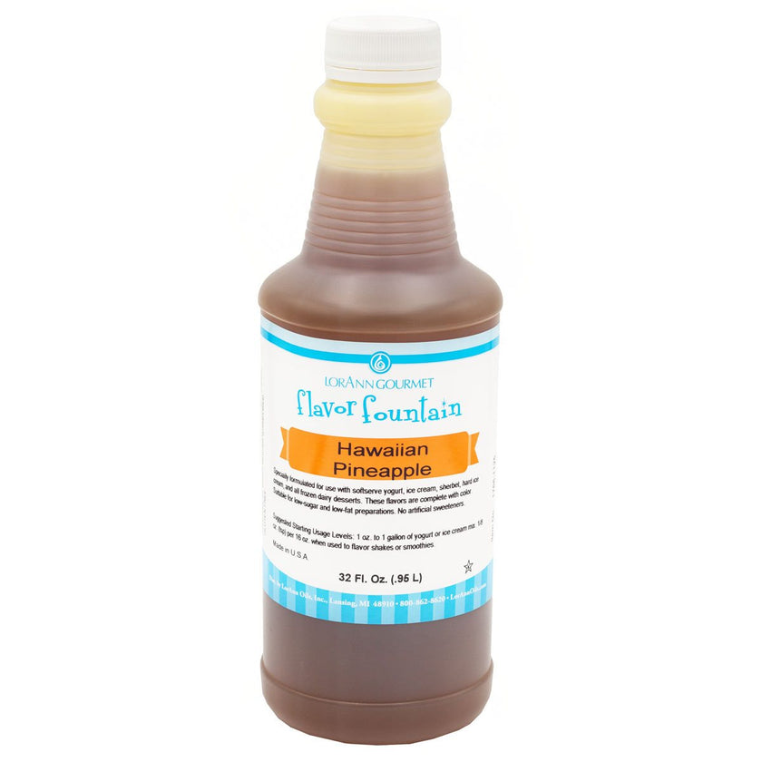 Hawaiian Pineapple Flavor - 4 oz. - 32 oz. - Ice Cream and Beverage Flavors - LorAnn Oils - Canadian Distribution - Ships Free Within Canada on Orders Above CAD $199