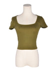 CHARLOTTE RUSSE Women Crop Tops Regular fit in Green - XS