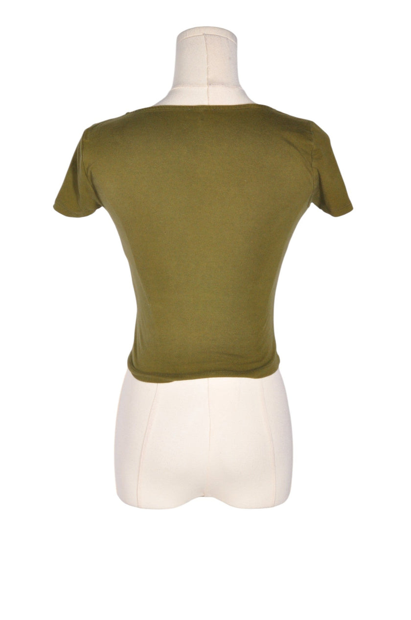 CHARLOTTE RUSSE Women Crop Tops Regular fit in Green - XS