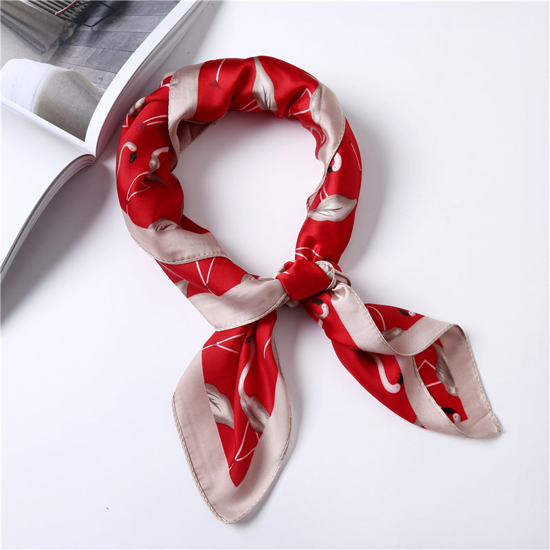 Women's Decorative Silk-Style Square Scarf 70x70cm – 15 Prints Canada USA
