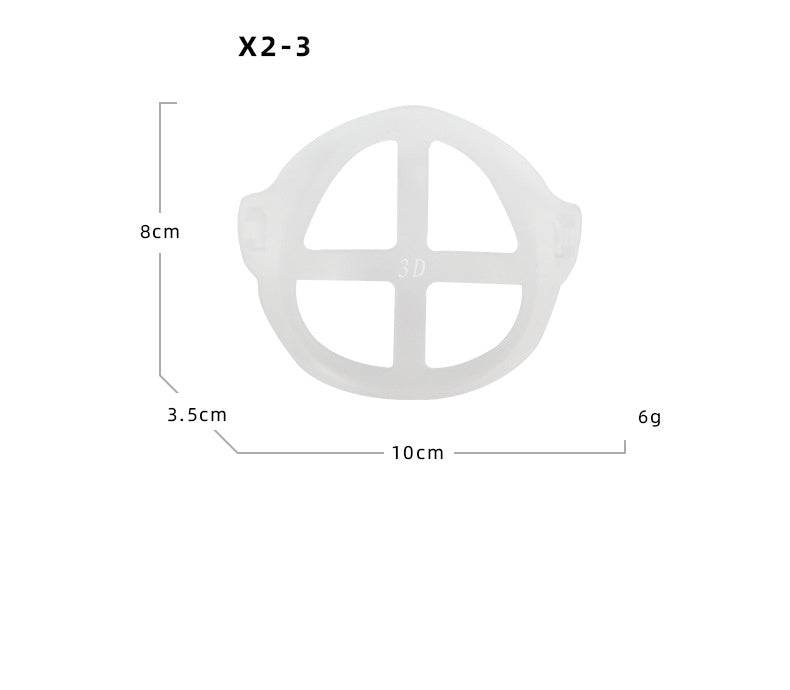 Three-dimensional disposable protective 3D mask stereo bracket