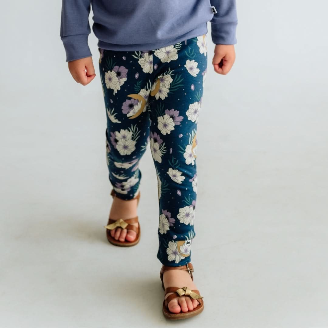 Kids' Bamboo Leggings | Celestial Floral