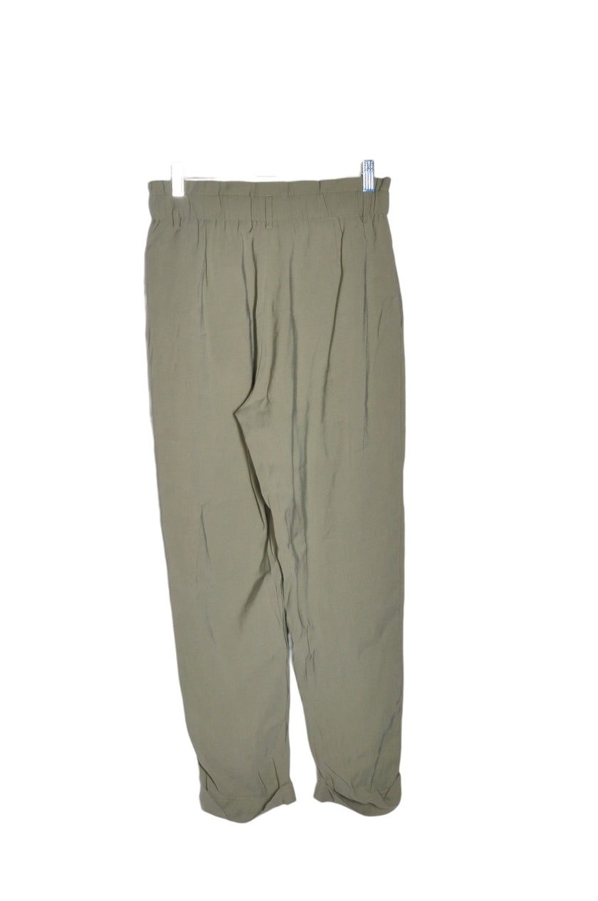 ZARA Women Trousers Regular fit in Green - M
