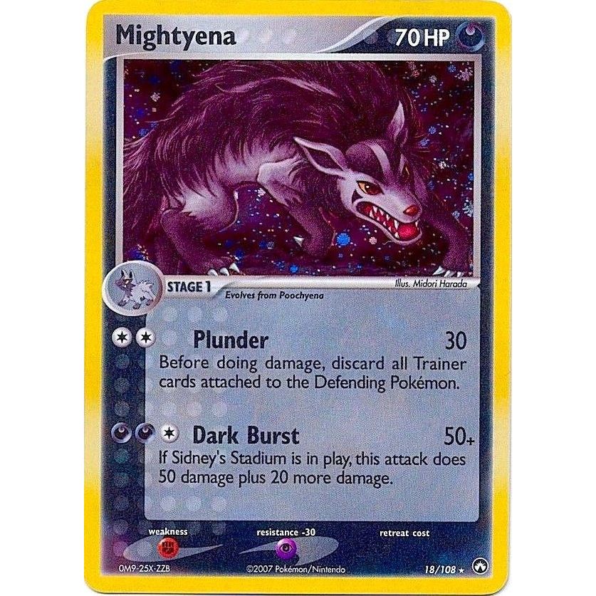 Mightyena - 18/108 (Cosmos Holo) (018/108) (PR)