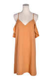 SHEIN Women Drop Waist Dresses Regular fit in Orange - L