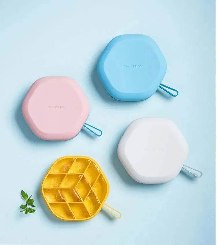 Portable Silicone Hexagonal DIY Ice Mold ice lattice
