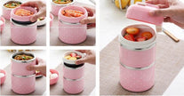 Japanese-Inspired Compartment Lunch Box – Stainless Steel, 1–3 Layer