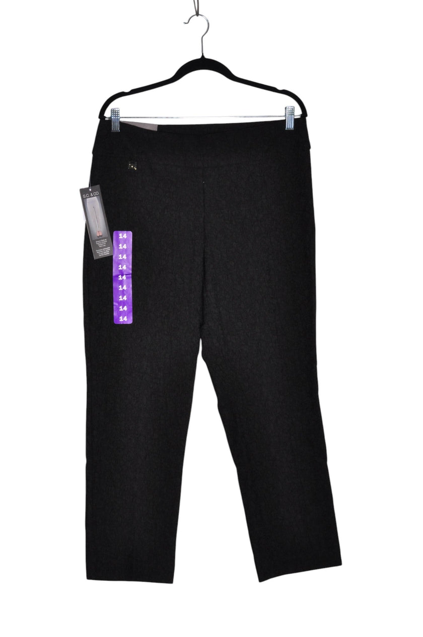 S.C. & CO. Women Capri Pants Regular fit in Black - 14
