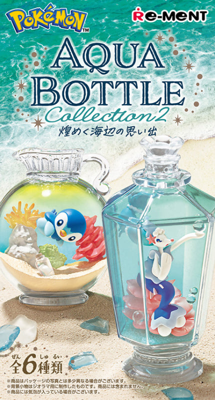 Pokemon AQUA BOTTLE collection 2 - Memories of the sparkling seaside (1 Random Box) (Re-ment Blind Box)