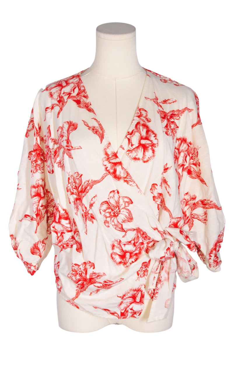 ZARA Women Blouses Regular fit in Red - XS