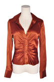 ZARA Women Button Down Tops Regular fit in Red - S