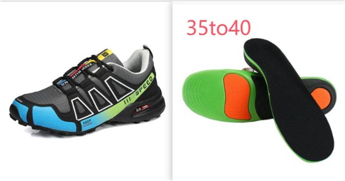 Men's Hiking Shoes – Ultra-Light, Breathable & Shock-Absorbing | Black, Blue, Red, Green | EU 36–48