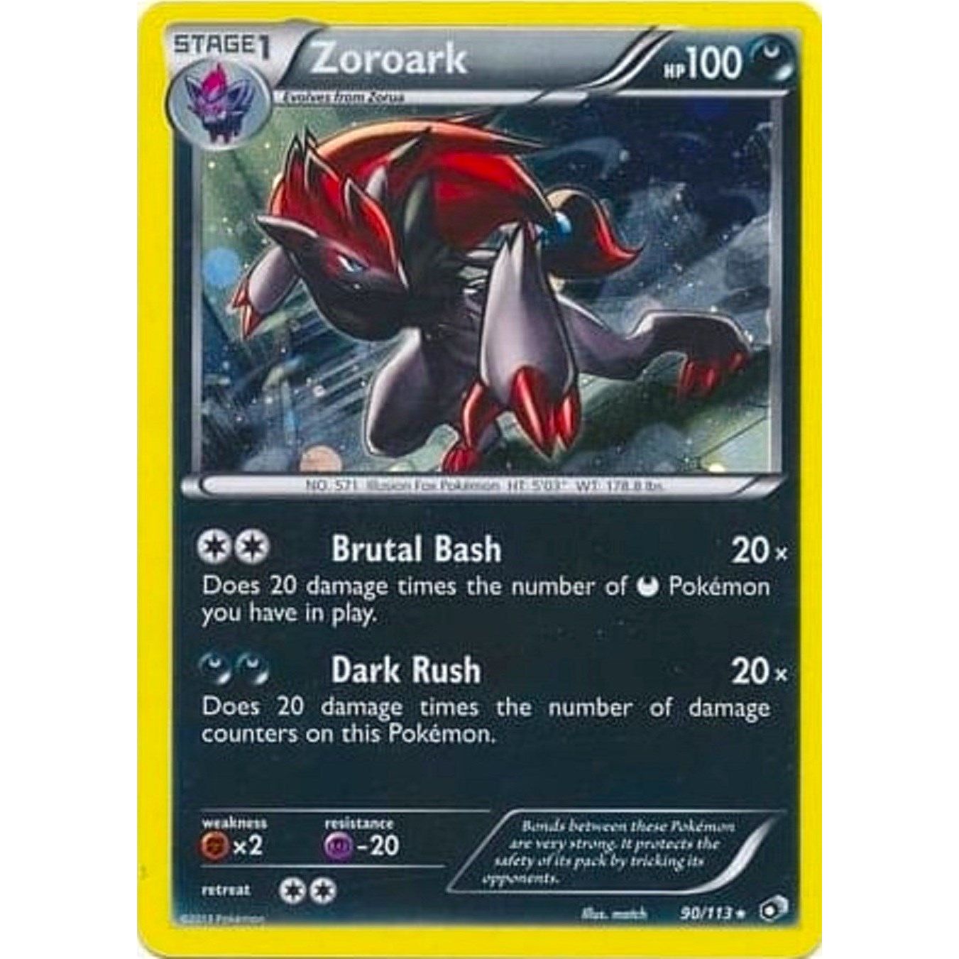 Zoroark - 90/113 (Cosmos Holo) (090/113) (BLE)