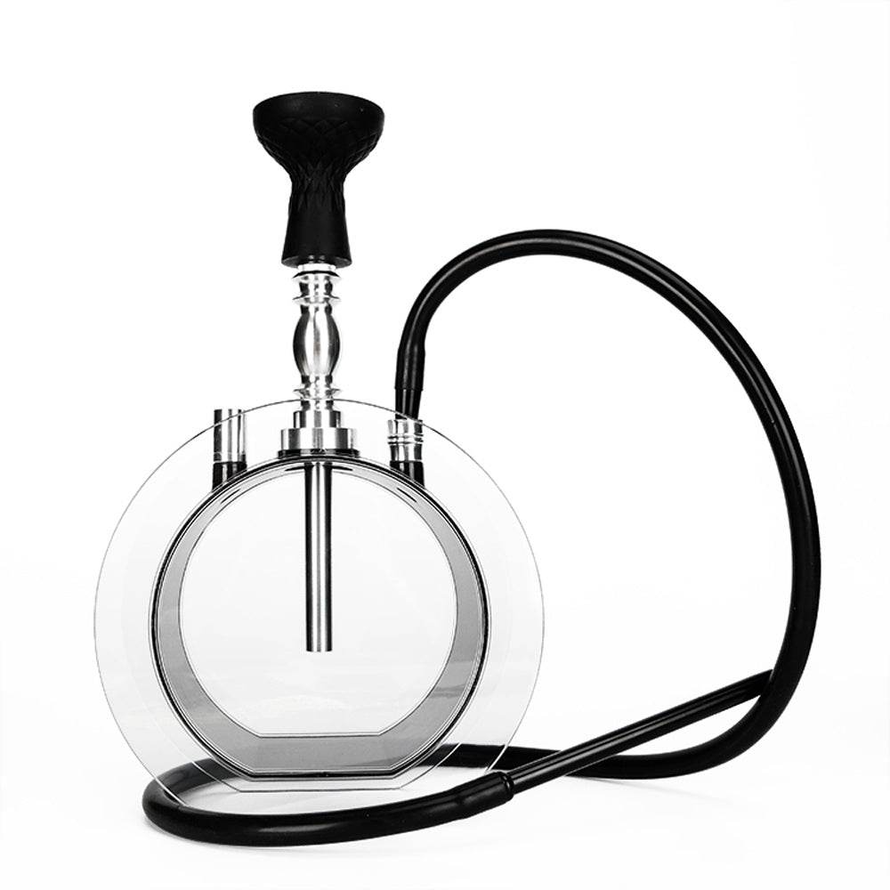 Acrylic round pot hookah set