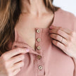 Ladies’ Bamboo Winslow Dress with Placket | Terracotta Rib
