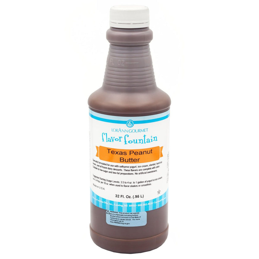 Texas Peanut Butter Flavor - 4 oz. - 32 oz. - Ice Cream and Beverage Flavors - LorAnn Oils - Canadian Distribution - Ships Free Within Canada on Orders Above CAD $199