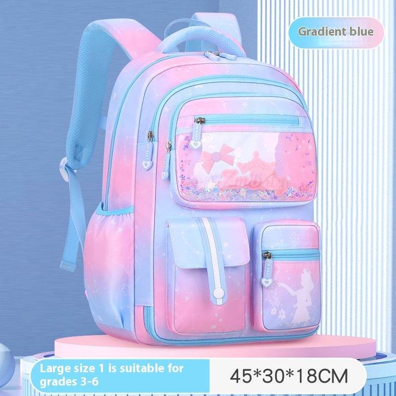 Children’s Cartoon School Bag – Load-Reducing Backpack