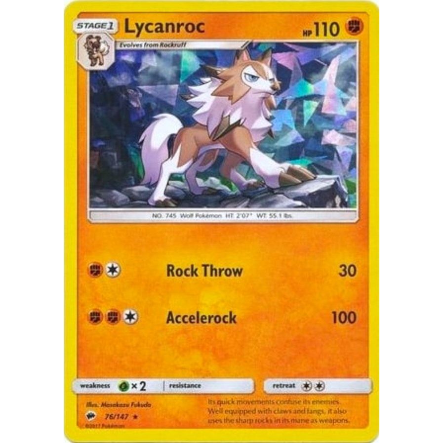 Lycanroc - 76/147 (Cracked Ice Holo) (076/147) (PR)