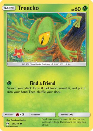 Treecko 20/214 - SM  Lost Thunder