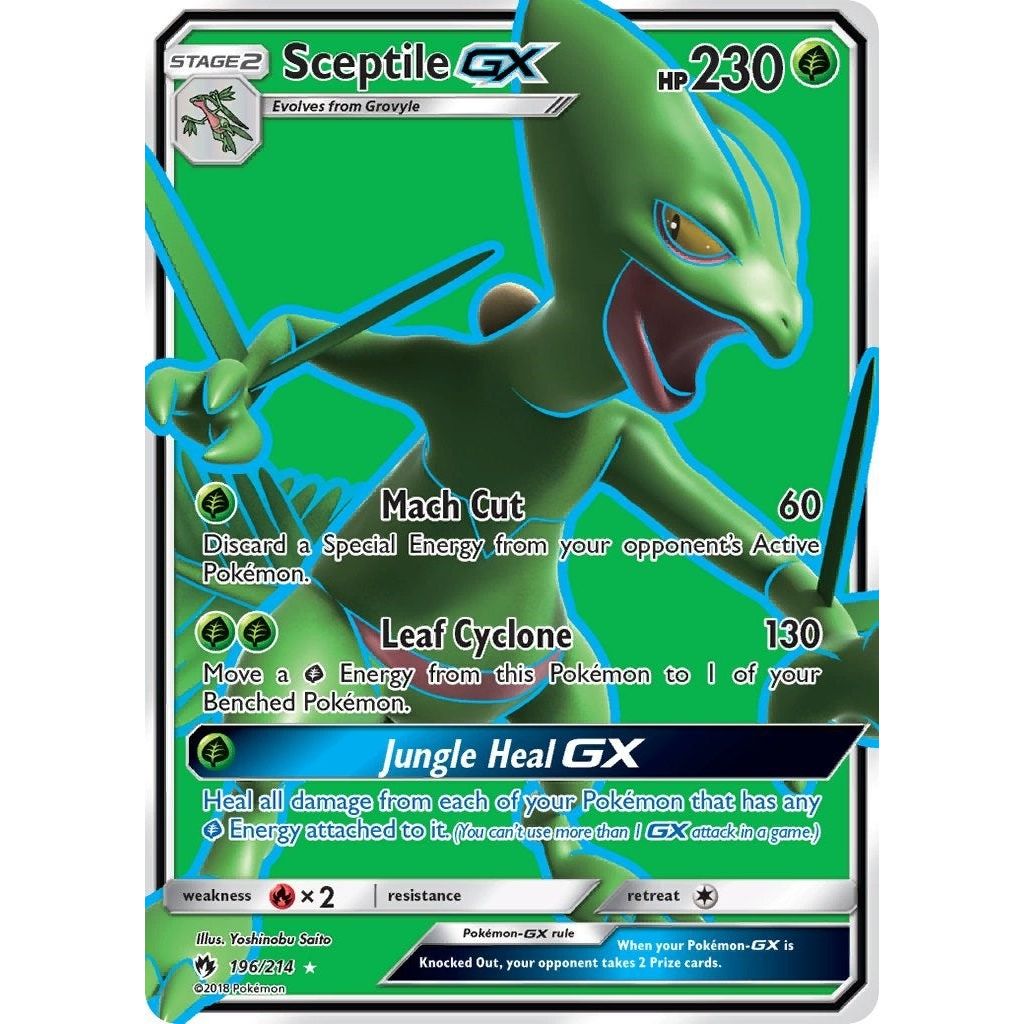 Sceptile GX (Full Art) (196/214) (SM8)