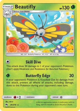 Beautifly 26/214 - SM  Lost Thunder