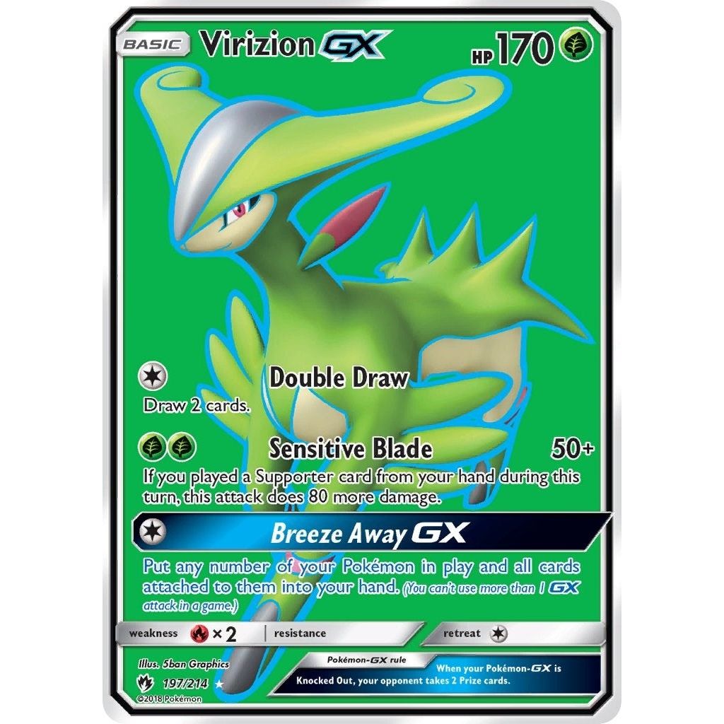 Virizion GX (Full Art) (197/214) (SM8)