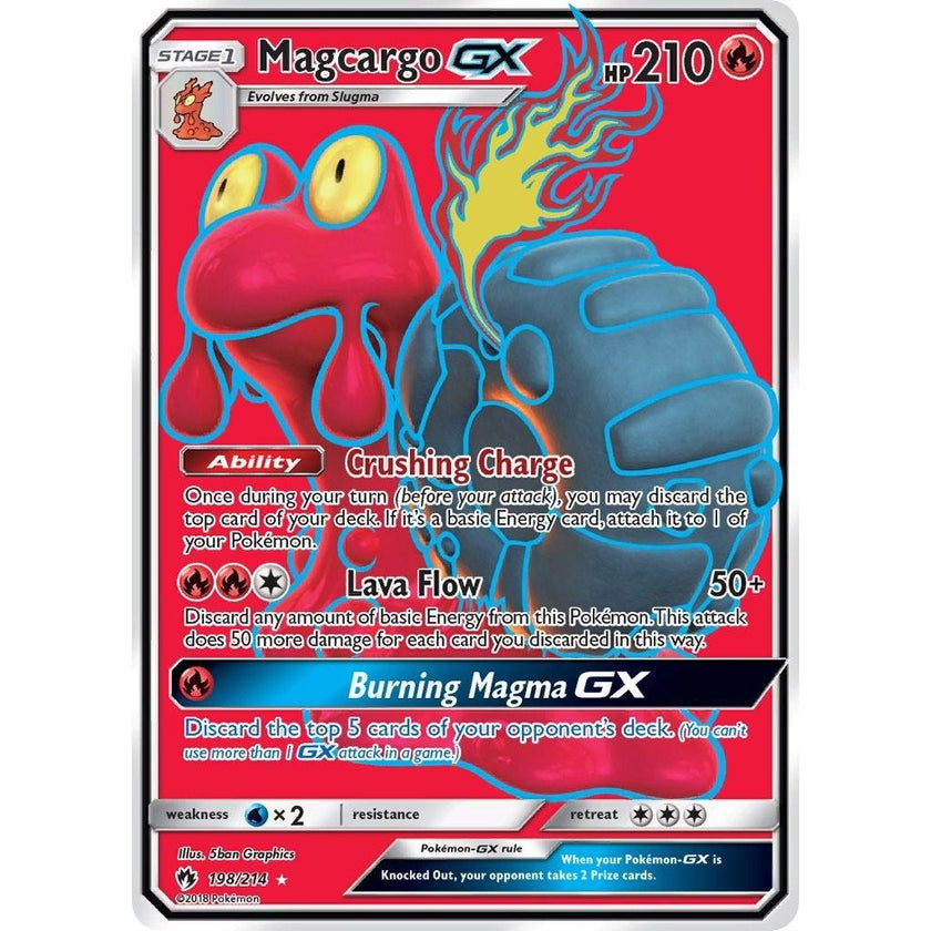 Magcargo GX (Full Art) (198/214) (SM8)