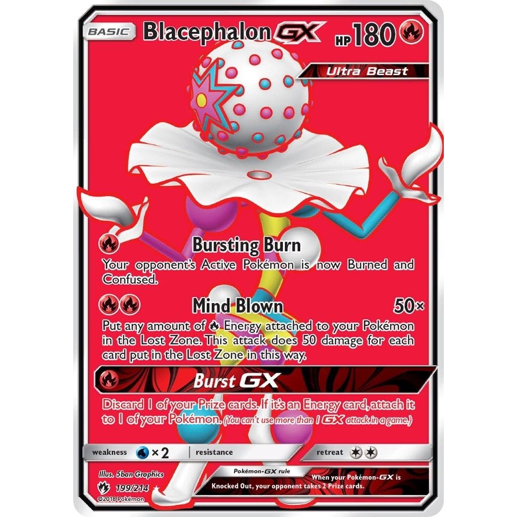 Blacephalon GX (Full Art) (199/214) (SM8)