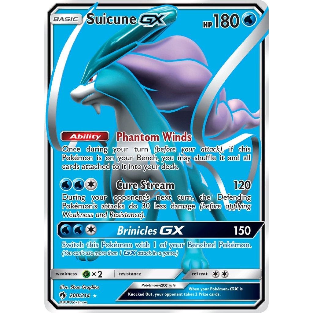 Suicune GX (Full Art) (200/214) (SM8)