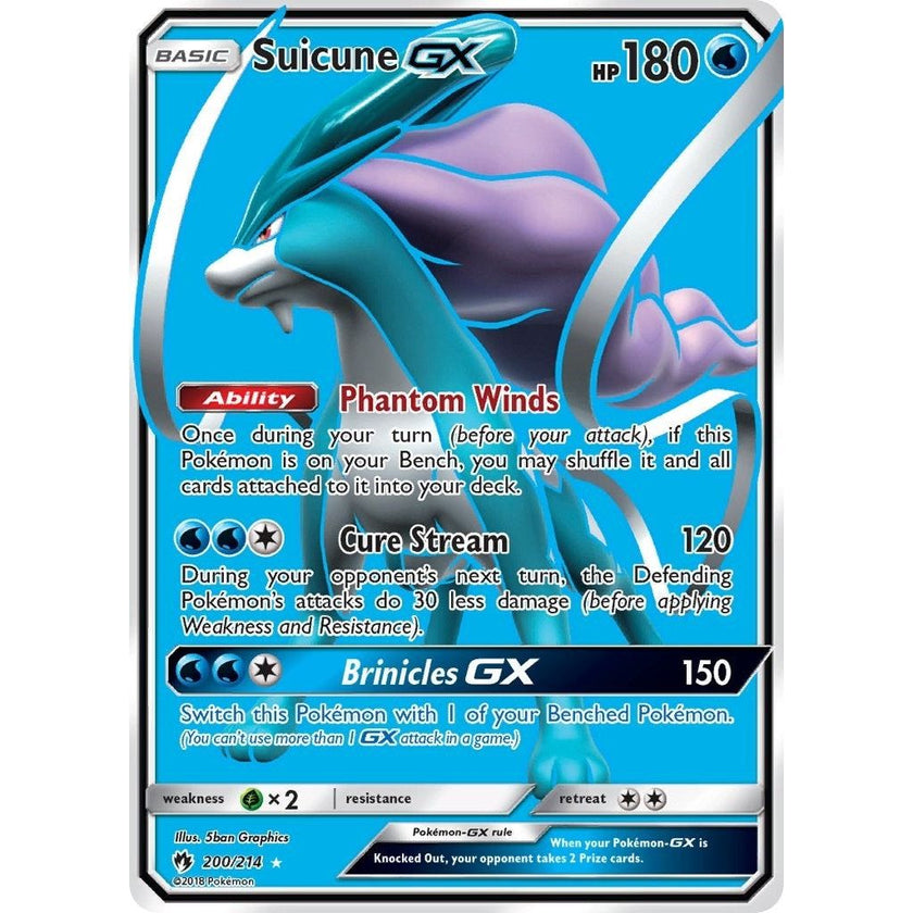 Suicune GX (Full Art) (200/214) (SM8)