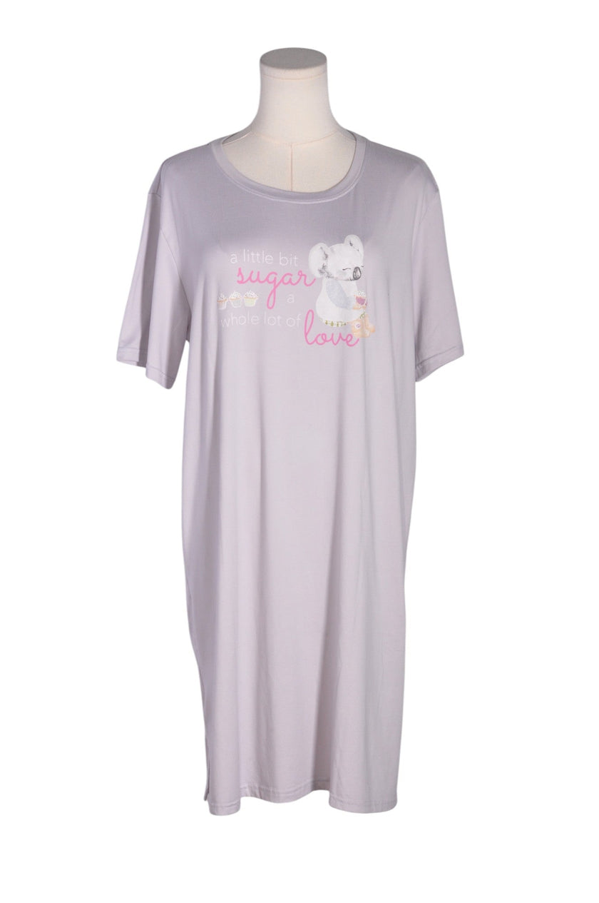 LA VIE EN ROSE Women Night Wear Regular fit in Gray - L