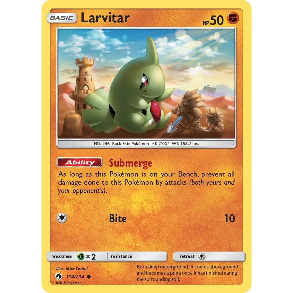 Larvitar (114) (114/214) (SM8)