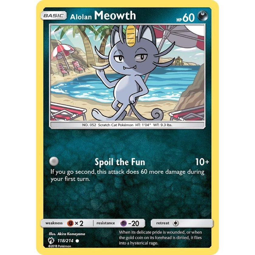 Alolan Meowth (118/214) (SM8)