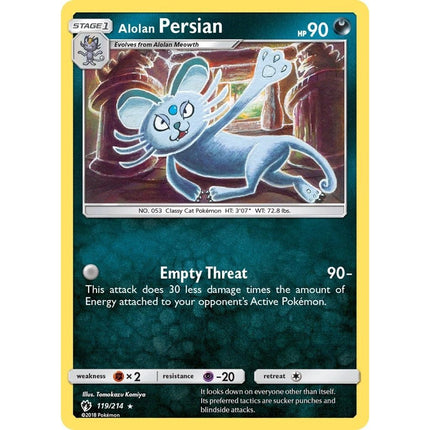 Alolan Persian (119/214) (SM8)