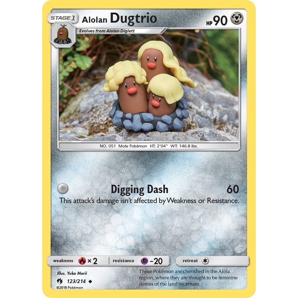 Alolan Dugtrio (123/214) (SM8)