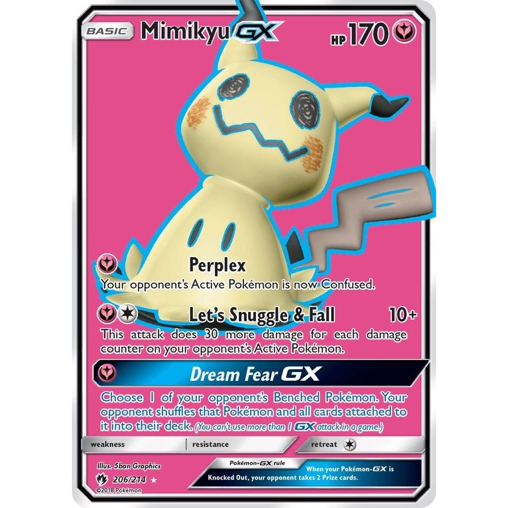 Mimikyu GX (Full Art) (206/214) (SM8)