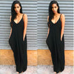 Plus size summer maxi dress beach vacation resort dress with pocket