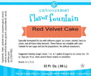 Red Velvet Flavor Fountain - 4 oz. - 32 oz. - Ice Cream and Beverage Flavors - LorAnn Oils - Canadian Distribution - Ships Free Within Canada on Orders Above CAD $199