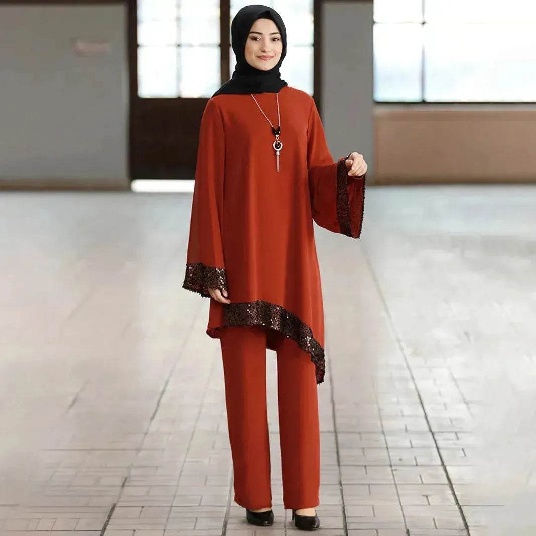 Co ord set  for Arabwomen Two piece outfit for Arabwomen Hijab Suit for Women